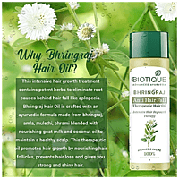 BIOTIQUE Bhringraj Anti Hair Fall Therapeutic Hair Oil - Intensive Hair Regrowth Therapy, 120 ml BIOTIQUE Bhringraj Anti Hair Fall Therapeutic Hair Oil - Intensive Hair Regrowth Therapy, 120 ml