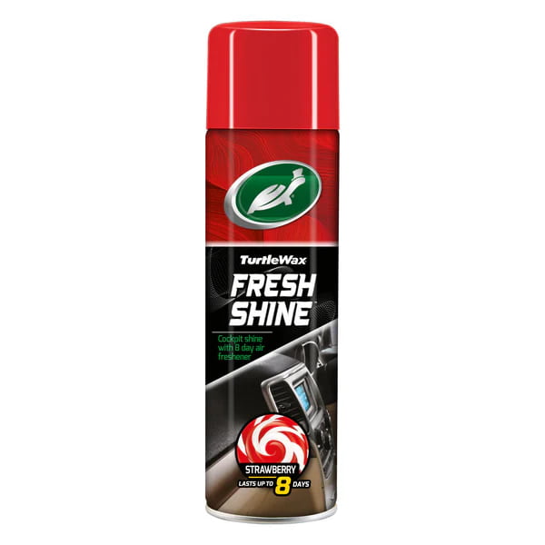 Turtle Wax Fresh Shine Car Dashboard Cleaner Strawberry Spray 500ml Turtle Wax Fresh Shine Car Dashboard Cleaner Strawberry Spray 500ml
