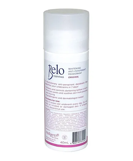 Belo Essential Whitening Deo Roll-On - 40ml (Pack of 2) Belo Essential Whitening Deo Roll-On - 40ml (Pack of 2)