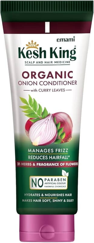 Kesh King Organic Onion Conditioner with Curry Leaves for hydrated and nourished hair 200ml Kesh King Organic Onion Conditioner with Curry Leaves for hydrated and nourished hair 200ml
