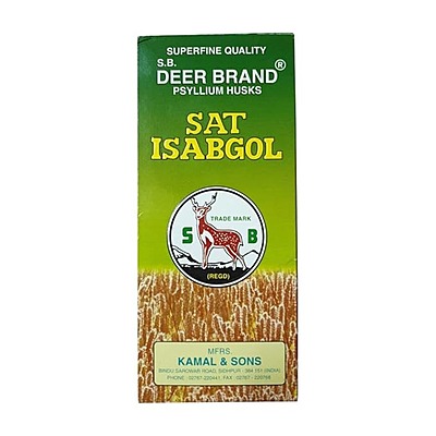 Deer Brand Sat Isabgol - Pure Psyllium Husk 100g