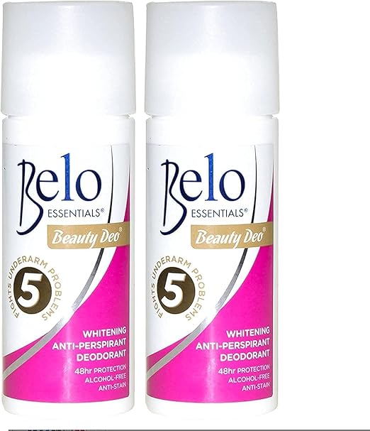 Belo Essentials Beauty Deo Whitening Roll On, 2 x 40ml Belo Essentials Beauty Deo Whitening Roll On, 2 x 40ml