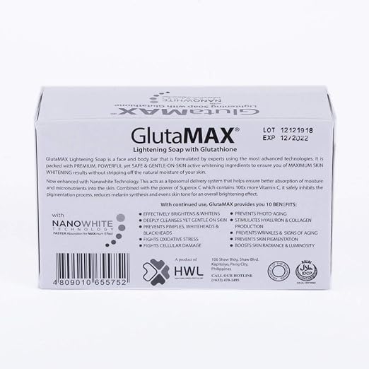GlutaMAX Lightening Soap with Glutathione - 135gm GlutaMAX Lightening Soap with Glutathione - 135gm