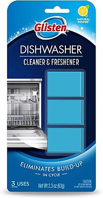 Glisten Dishwasher Cleaner & Freshener, 3 Tablets