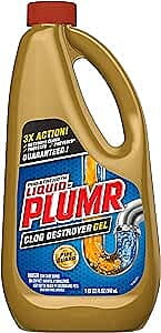 Liquid-Plumr Pro-Strength Clog Destroyer Gel With Pipeguard, Liquid Drain Cleaner - 32 Oz