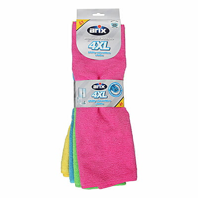 Arix Microfibre Cloths Extra Large Pack of 4