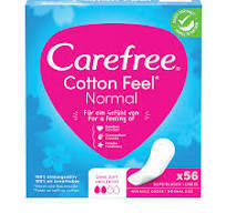 Carefree Panty Liners Unscented - Cotton Feel Normal - 56 Pieces Carefree Panty Liners Unscented - Cotton Feel Normal - 56 Pieces