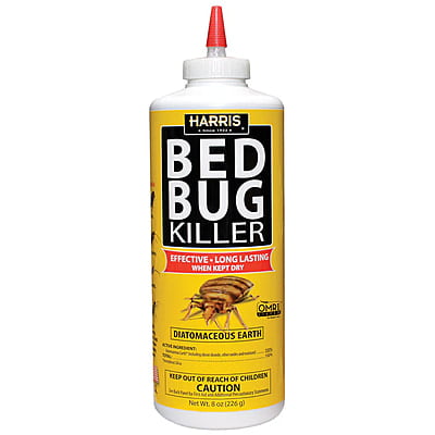 Harris Bed Bug Killer with Diatomaceous Earth 8oz