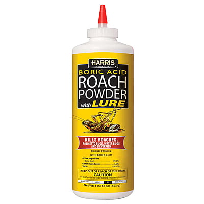 Harris Boric Acid Roach Powder with Lure 16oz