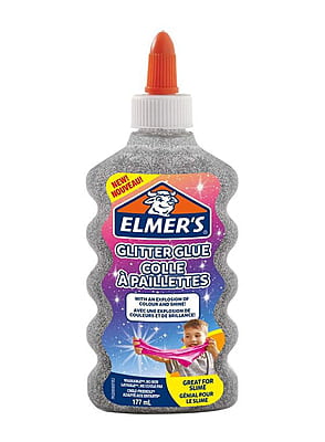Elmer's Glitter Glue, 177ml, Silver